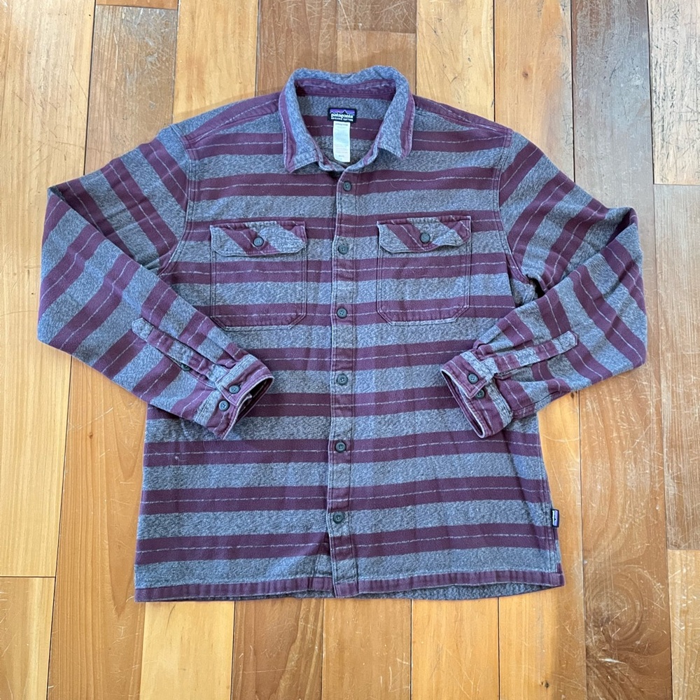 Mens Patagonia Striped Button-Up Shirt